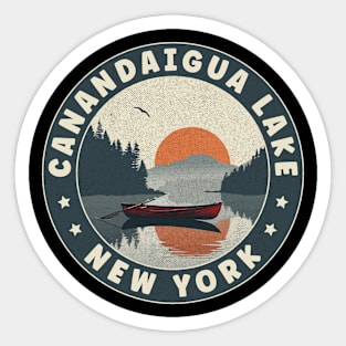 Canandaigua Lake New York Sunset Sticker